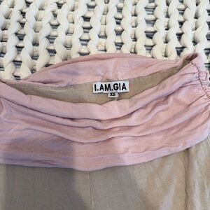 I.AM.GIA Pink and Tan Comfy Pants